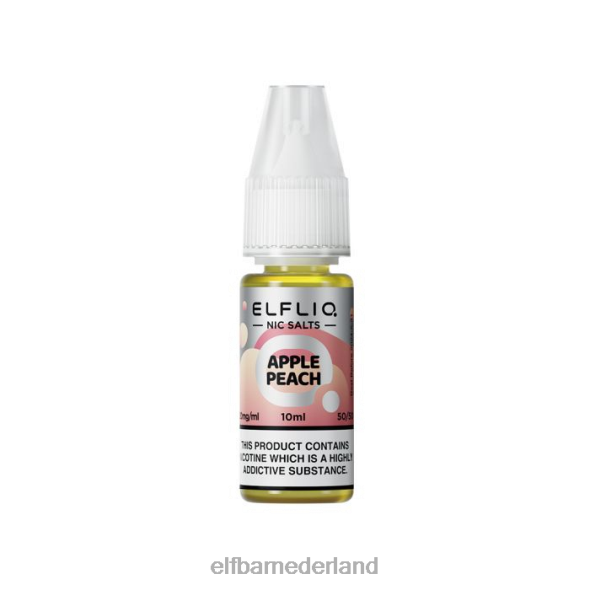 elfbar elfliq appel-perzik-nic-zouten - 10 ml-10 mg/ml origineel D8TJV219