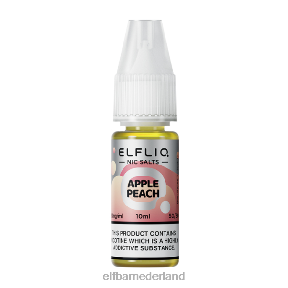 elfbar elfliq appel-perzik-nic-zouten - 10 ml-10 mg/ml origineel D8TJV219