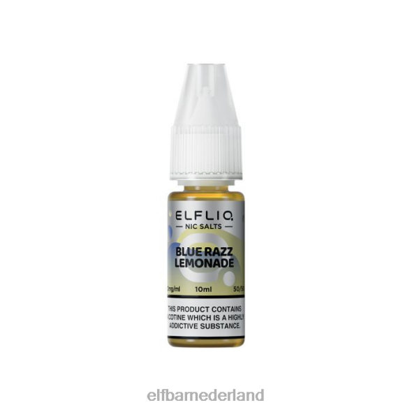 elfbar elfliq blauwe razz limonade-nic zouten - 10 ml-10 mg/ml origineel D8TJV217