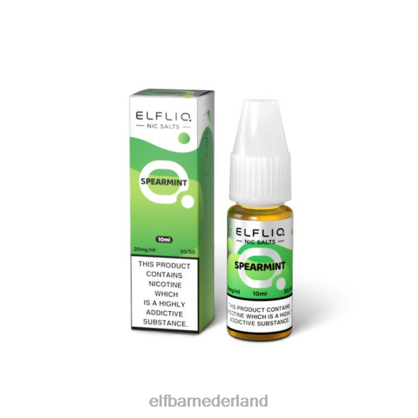 elfbar elfliq groene munt nic-zouten - 10 ml-20 mg/ml origineel D8TJV208