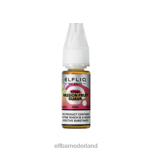 elfbar elfliq kiwi-passievrucht guavezouten - 10 ml-10 mg/ml origineel D8TJV209