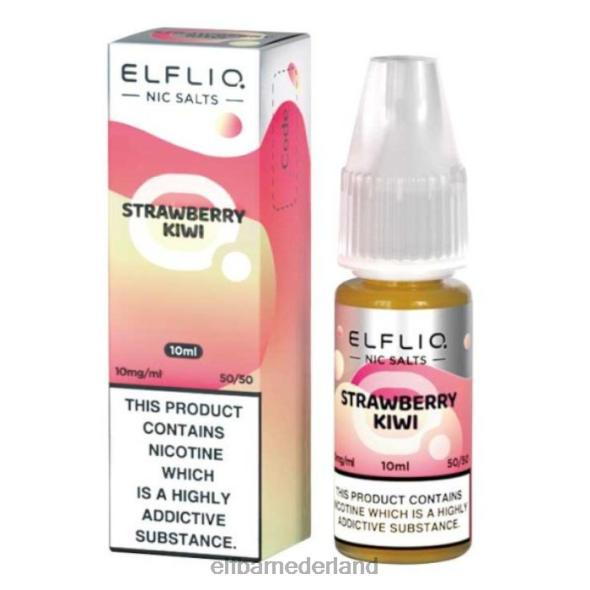 elfbar elfliq nic zouten - aardbei-kiwi - 10 ml-10 mg/ml origineel D8TJV180