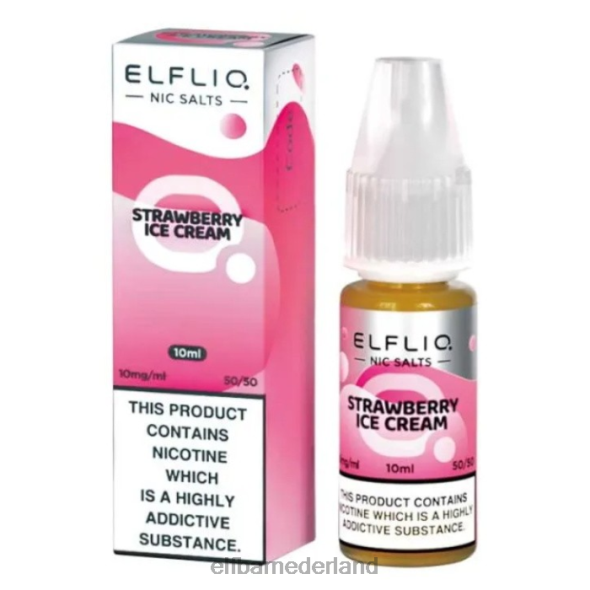 elfbar elfliq nic zouten - aardbei sneeuw - 10ml-10 mg/ml origineel D8TJV182