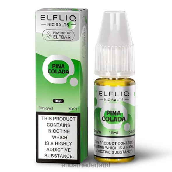 elfbar elfliq nic-zouten - pina colada - 10 ml-10 mg/ml origineel D8TJV175