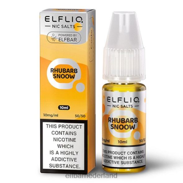 elfbar elfliq nic zouten - rabarber snoow - 10ml-10 mg/ml origineel D8TJV171