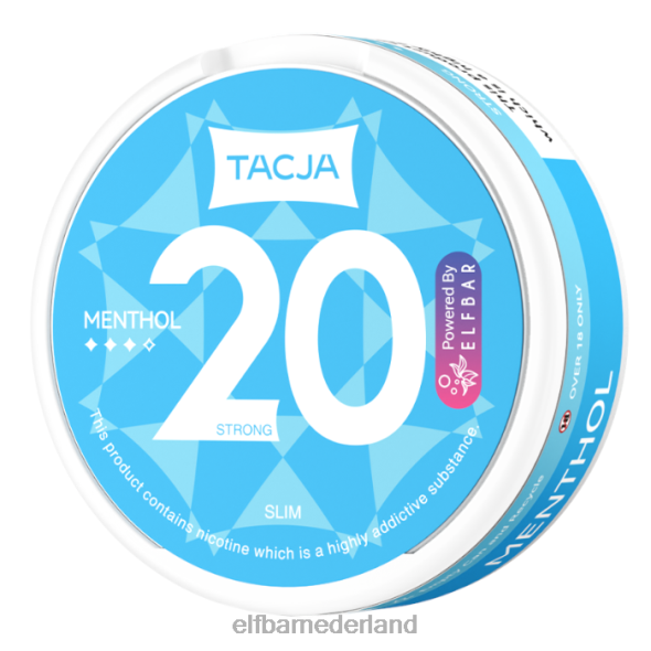 elfbar tacja nicotinezakje - menthol - 1 pakje - 12 mg/g origineel D8TJV221