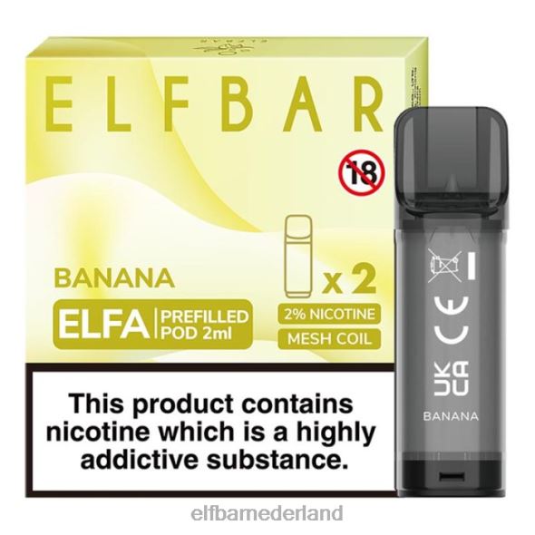 elfbar elfa voorgevulde capsule - 2 ml - 20 mg (2 stuks) aardbei-framboos-kersenijs D8TJV129