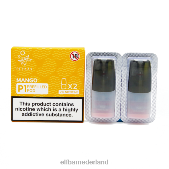 elfbar mate 500 p1 voorgevulde peulen - 20 mg (2 pakjes) citroen en limoen origineel D8TJV149