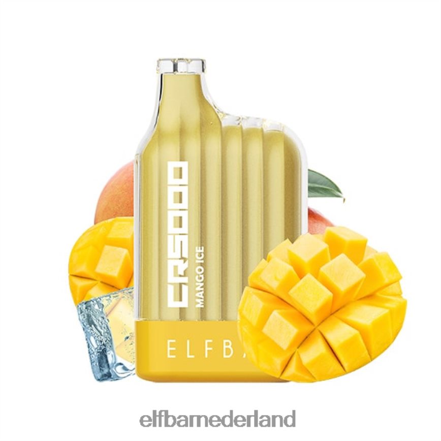 ELFBAR beste smaak wegwerpvape cr5000 ijsserie mango-ijs 6X88N422