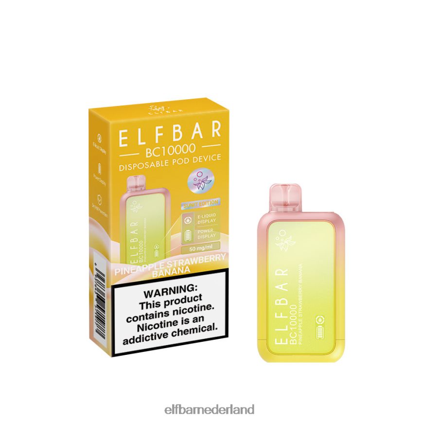 ELFBAR wegwerpvape nieuwe bc10000 10000 puffs ananas aardbei banaan 6X88N443