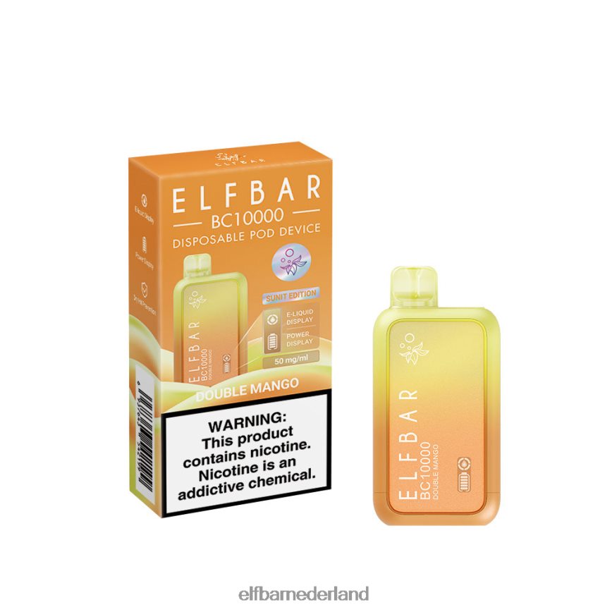 ELFBAR wegwerpvape nieuwe bc10000 10000 puffs dubbele mango 6X88N439