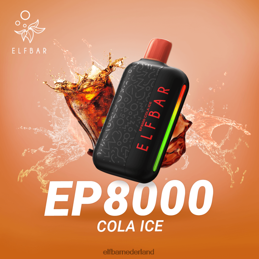 ELFBAR wegwerpvape nieuwe ep8000 trekjes cola-ijs 6X88N463